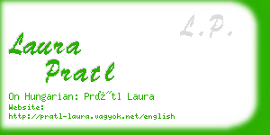 laura pratl business card